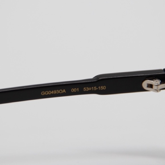 NEW GG0493OA 001 EYEGLASSES GUCCI GG 0493OA BLACK EYEWEAR GUCCI - Picture 7 of 10